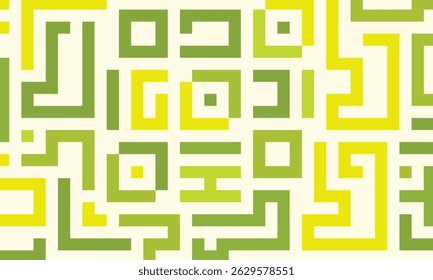 Background with green color lines abstract stylish mosaic flat design template.