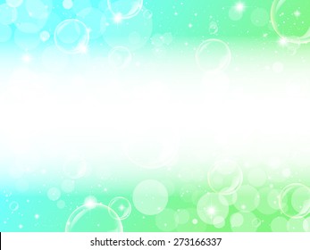 Background of green foam