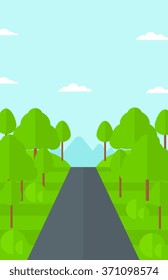 Background of green forest.