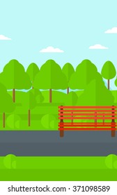 Background of green forest.