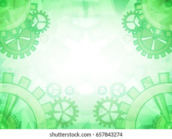 background, green gear
