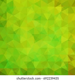 Background of green geometric shapes. Abstract triangle geometrical background. Mosaic pattern. Vector EPS 10. Vector illustration