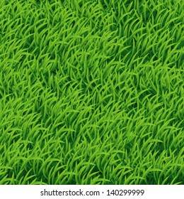 Background of Green Grass, vector Illustration