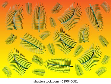 Background green leaf - Illustration
 