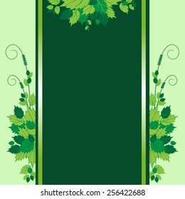 Background with green leaves