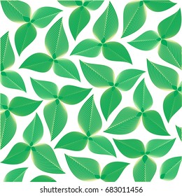 Background with green leaves