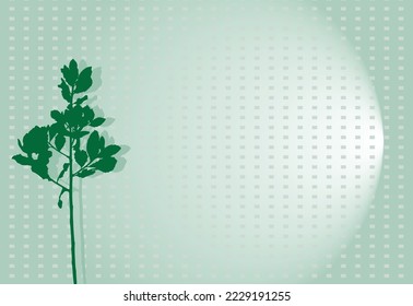 Fondo de hoja verde, patrón. Silueta vectorial