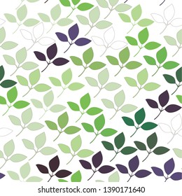 Background of green leaves.vector illustration