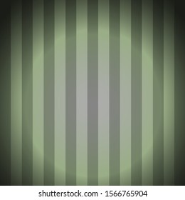 Background of green lines interspersed with gray lines and diffuse light in the center - vector