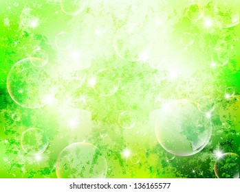 Background green plant leaf sky