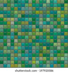 Background of green squares