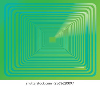 Background Green Transparent. Seamless pattern with Yellow and white striped lines. Geometric tile in op art style. Vector illusive background, texture. 