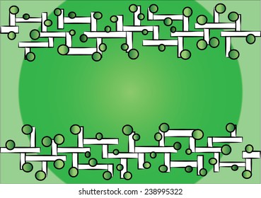 Background with green tree climbers.