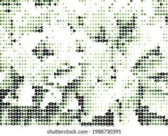 Background with green triangles. General geometric design for patterns, cards, and covers. Vector illustration