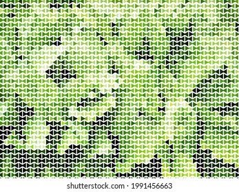 Fondo con triángulos verdes. Diseño geométrico general para patrones, tarjetas y cubiertas. Ilustración del vector
