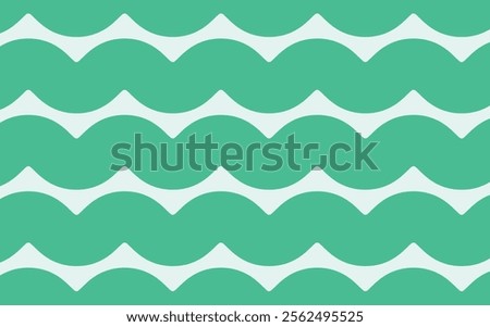 Background green wave abstract art unique design