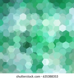 Background of green, white geometric shapes. Mosaic pattern. Vector EPS 10. Vector illustration