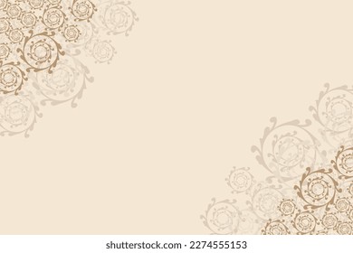 Hintergrund Grußkartenbanner, Banner, islamisches Poster mit detailliertem Art-Ornament, Mandala, dekoratives Blumenmosaik-Ornament islamischer Kunst. Vektorgrafik.