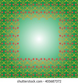 Background for Greeting card, presentation. Traditional Damask Background.   Background  flowers ornament pattern. Abstract  Vector illustration.