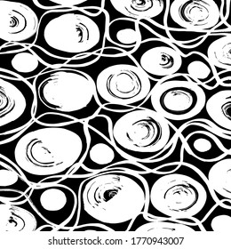 Background. Grunge brush pattern. Texture. White and black vector.