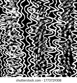 Background. Grunge brush pattern. Texture. White and black vector.