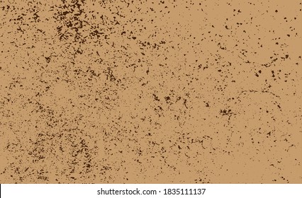 background grunge texture dust on paper brown, dirty dust textured grainy, old textured grungy brown for retro wall background, vector