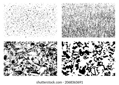 Background grunge texture set. vector illustration.