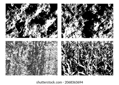 Background grunge texture set. vector illustration.