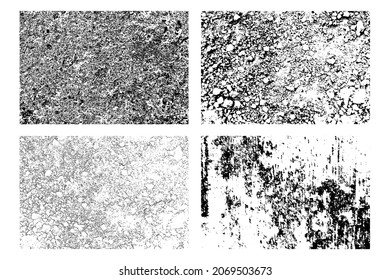 Background grunge texture set. vector illustration.