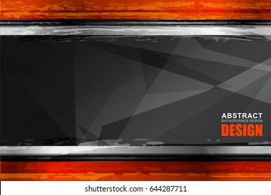 background grunge texture template and abstract background with space for text, vector illustration