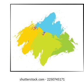 background grunge yellow blue green 
