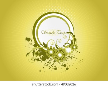 fondo con marco floral grueso