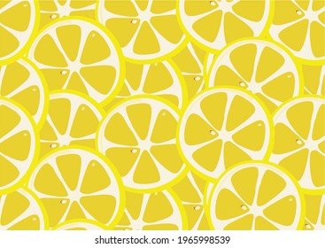 background of half yellow lemons, full texture of juicy lemons