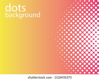 Background halftone circle vector. Colorful background white dots. Halftone Effect. comic book retro print.