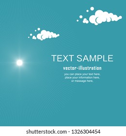 Background With Halftone Effect and cloud