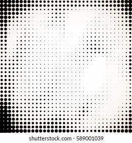 Background with halftone effects. Textured white. Vector grunge pattern