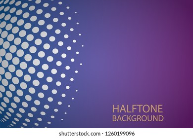 Background Halftone Pattern Vector Illustration. Abstract Halftone Design