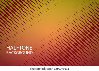 Background Halftone Pattern Vector Illustration. Abstract Halftone Design