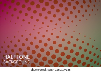 Background Halftone Pattern Vector Illustration. Abstract Halftone Design