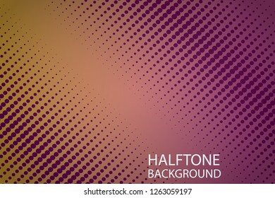 Background Halftone Pattern Vector Illustration. Abstract Halftone Design