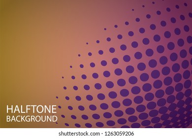 Background Halftone Pattern Vector Illustration. Abstract Halftone Design