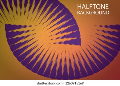 Background Halftone Pattern Vector Illustration. Abstract Halftone Design
