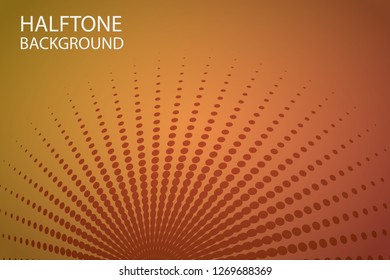 Background Halftone Pattern Vector Illustration. Abstract Halftone Design