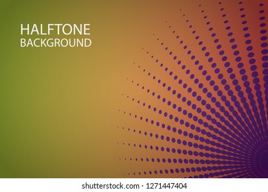 Background Halftone Pattern Vector Illustration. Abstract Halftone Design