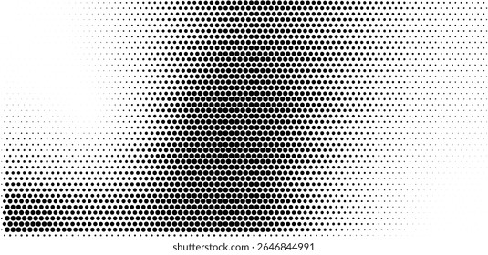 Background in halftone style. Pointillism. Noise and grain.  Gradient dots. Stipple.  Dotwork. Circle shapes. Monochrome round. Pattern texture.   Pop art. Grunge effect. Dotted sand