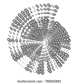 background in halftones in the form of geometric figures