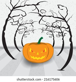 background of  Halloween Jack-o-lantern .Vector illustration