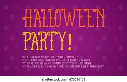 Background Halloween party style collection