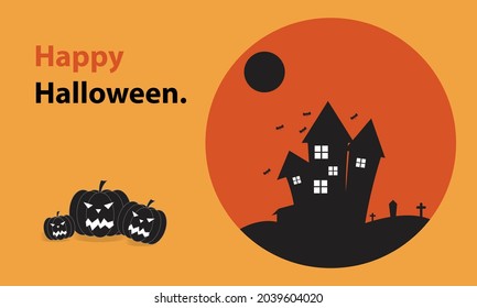 background with halloween theme. poster, banner or background for halloween celebration