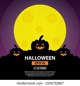 Background Halloween Vector Design illustration